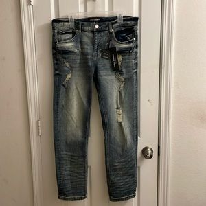 Distressed Denim Jeans